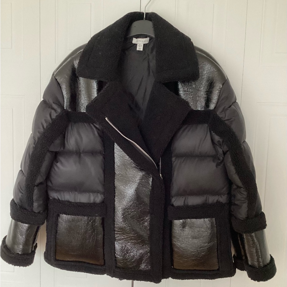 TOPSHOP Hybrid puffer jacket